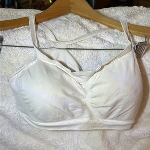 Haynes Tankini XL White Sprts Bra with Foam Cups